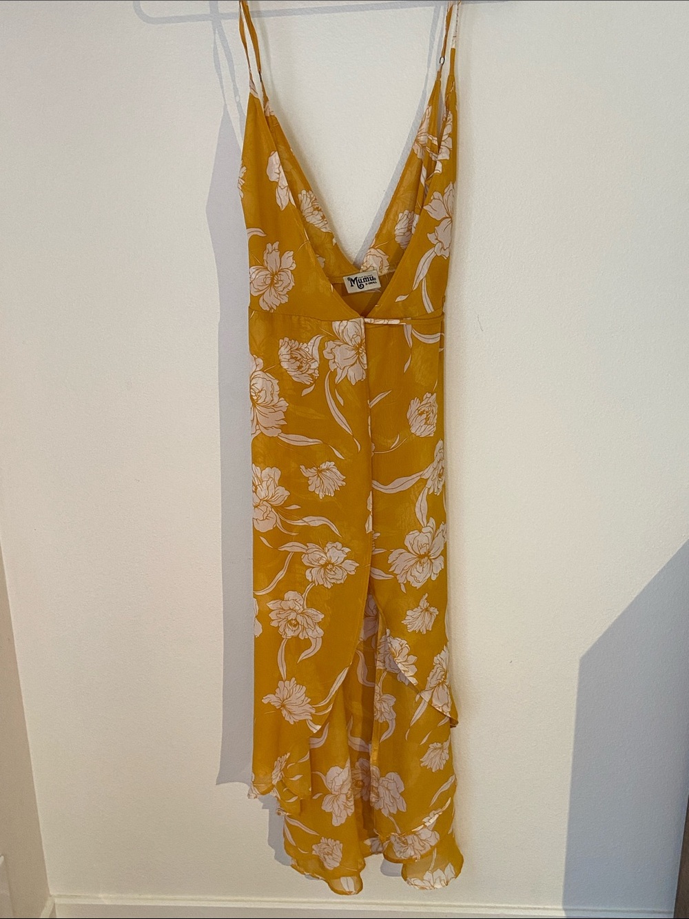 Show Me Your MuMu Mustard Yellow Floral Maxi Dress